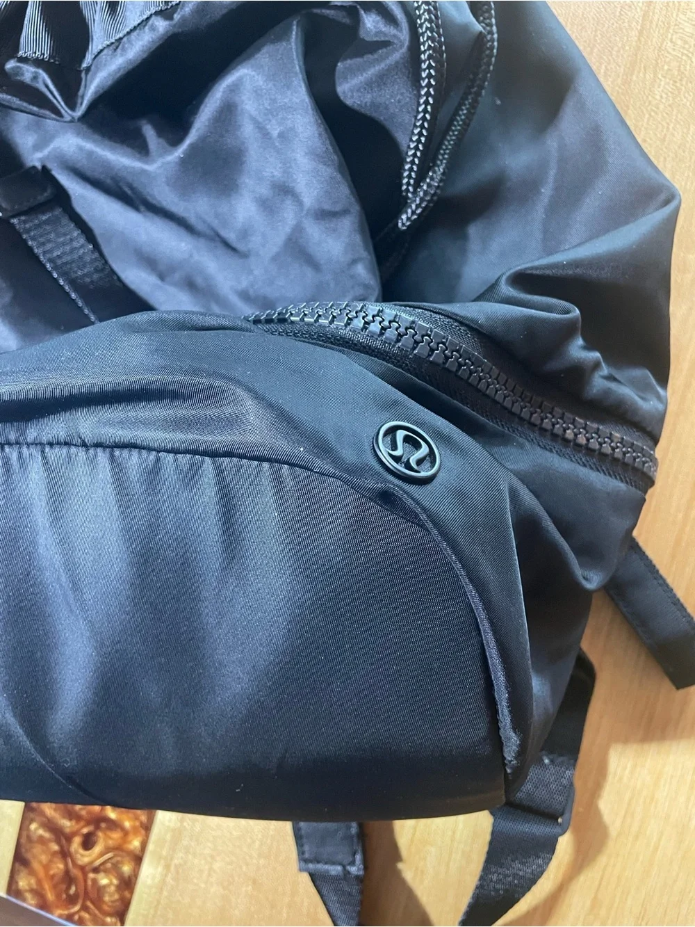 lululemon Go Lightly Rucksack Black Backpack with Front Buckle